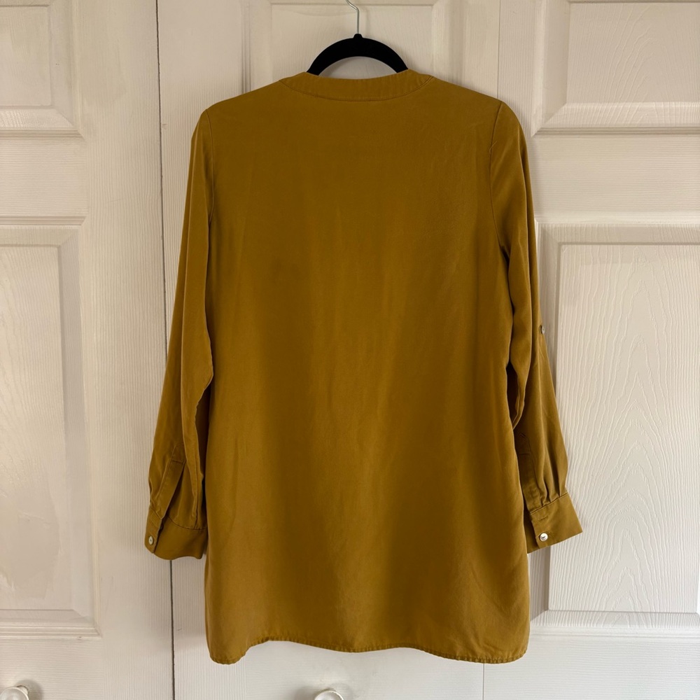 Soft Surroundings Split-Neck Tunic in Mustard Yel… - image 5